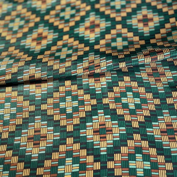 Elsa Schiaparelli Vintage Geometric Scarf – Modernist 1960s Design - Picture 4 of 13